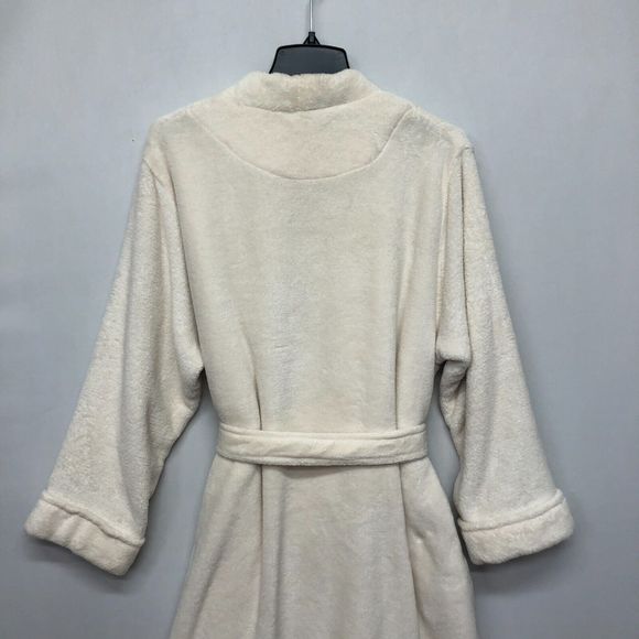 Ralph Lauren Women Polyester Fleece Bath Robe Size Extra Large White B220 -11 - Picture 14 of 15